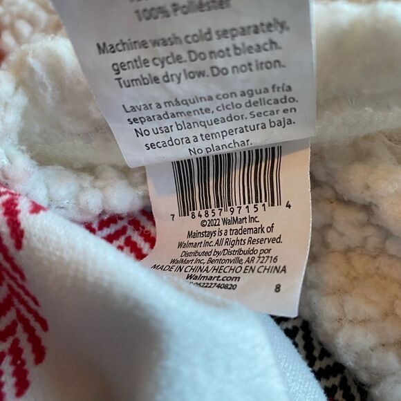 Mainstays Sherpa Plaid Bed Pillow Sham Set - Picture 3 of 7